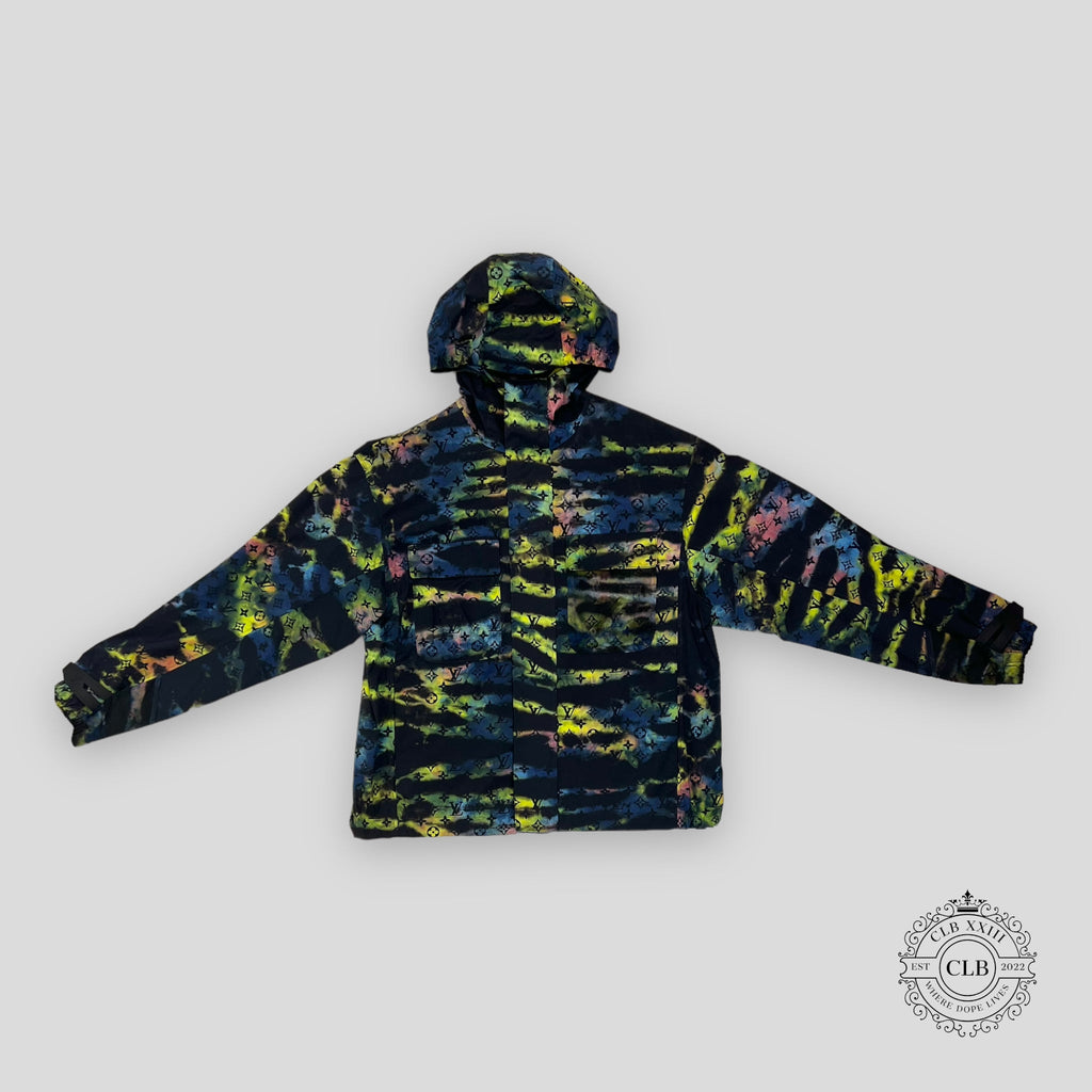 Louis Vuitton Tie-Dye Camo Monogram Windbreaker men's unisex jacket