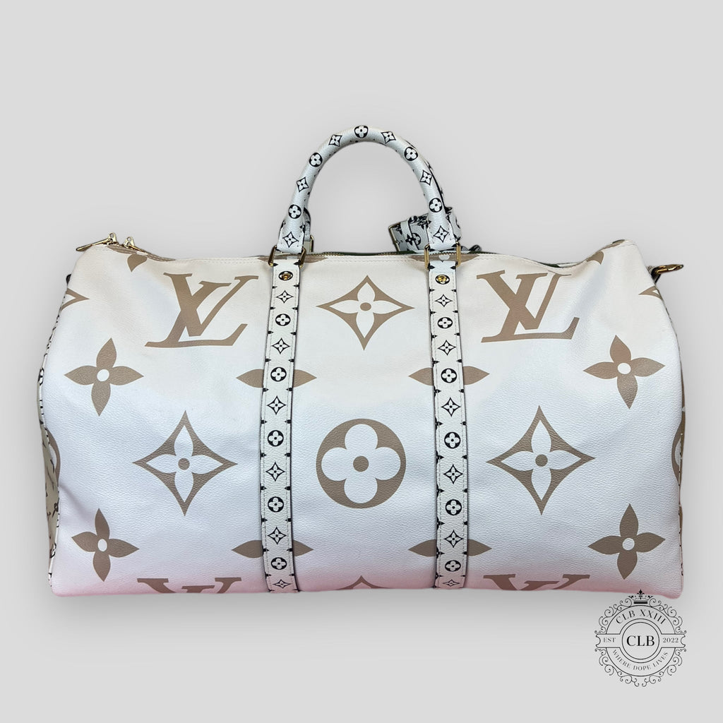 LOUIS VUITTON GIANT MONOGRAM KEEPALL 50 - KHAKI / BEIGE Duffel bag unisex