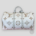 LOUIS VUITTON GIANT MONOGRAM KEEPALL 50 - KHAKI / BEIGE Duffel bag unisex