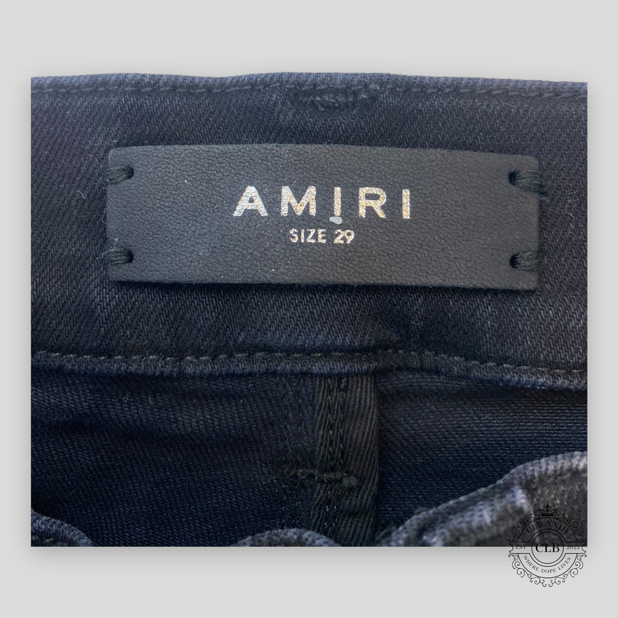 AMIRI SKINNY PAINTER JEANS - AGED BLACK men's unisex paint splatter