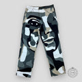 Louis Vuitton Patchwork Portrait Denim Carpenter Pants camo men's unisex 34