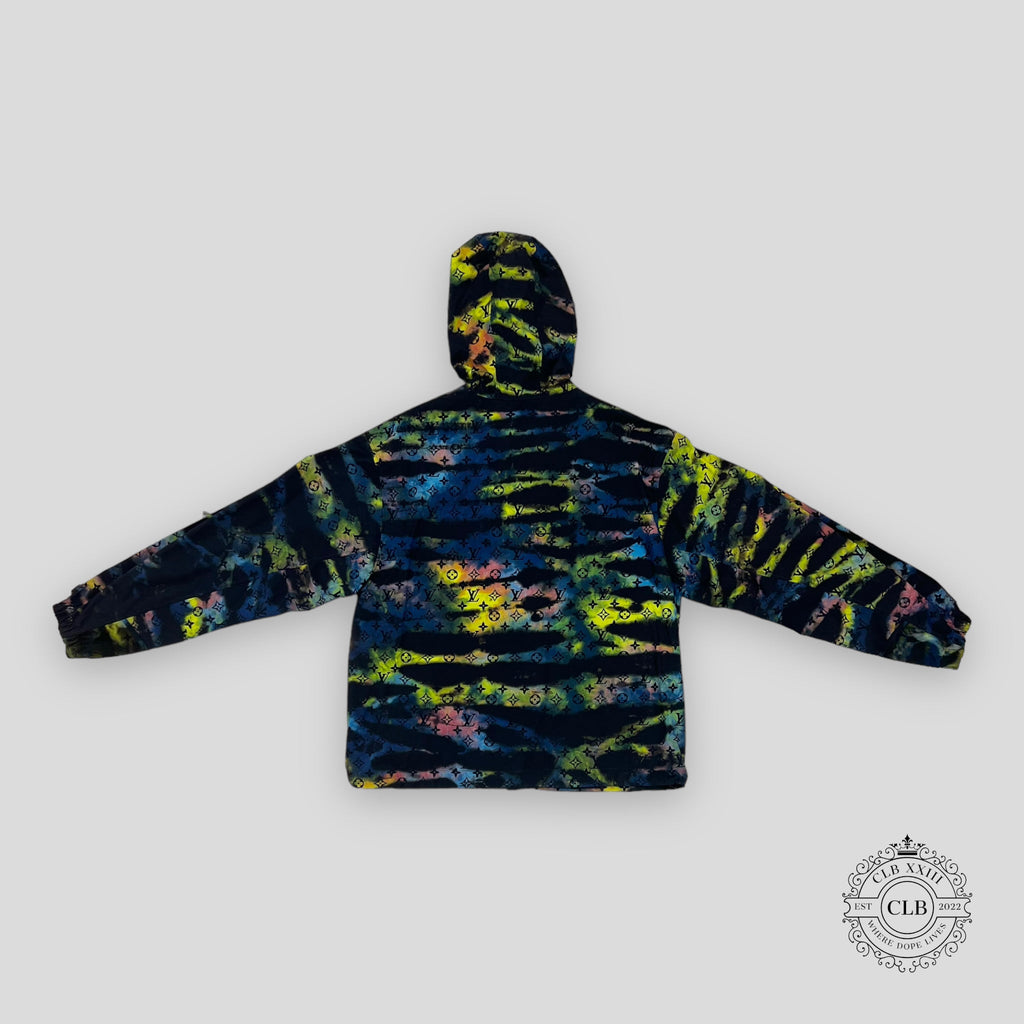 Louis Vuitton Tie-Dye Camo Monogram Windbreaker men's unisex jacket