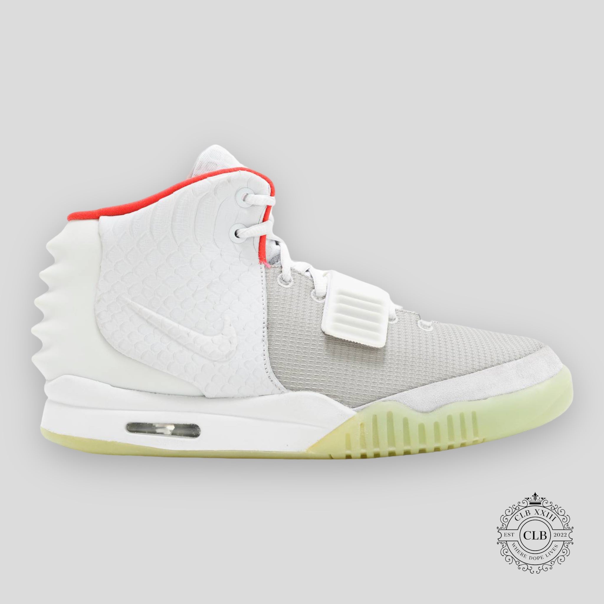 NIKE AIR YEEZY 2 "PURE PLATINUM" sneakers shoes men's unisex Hi-top