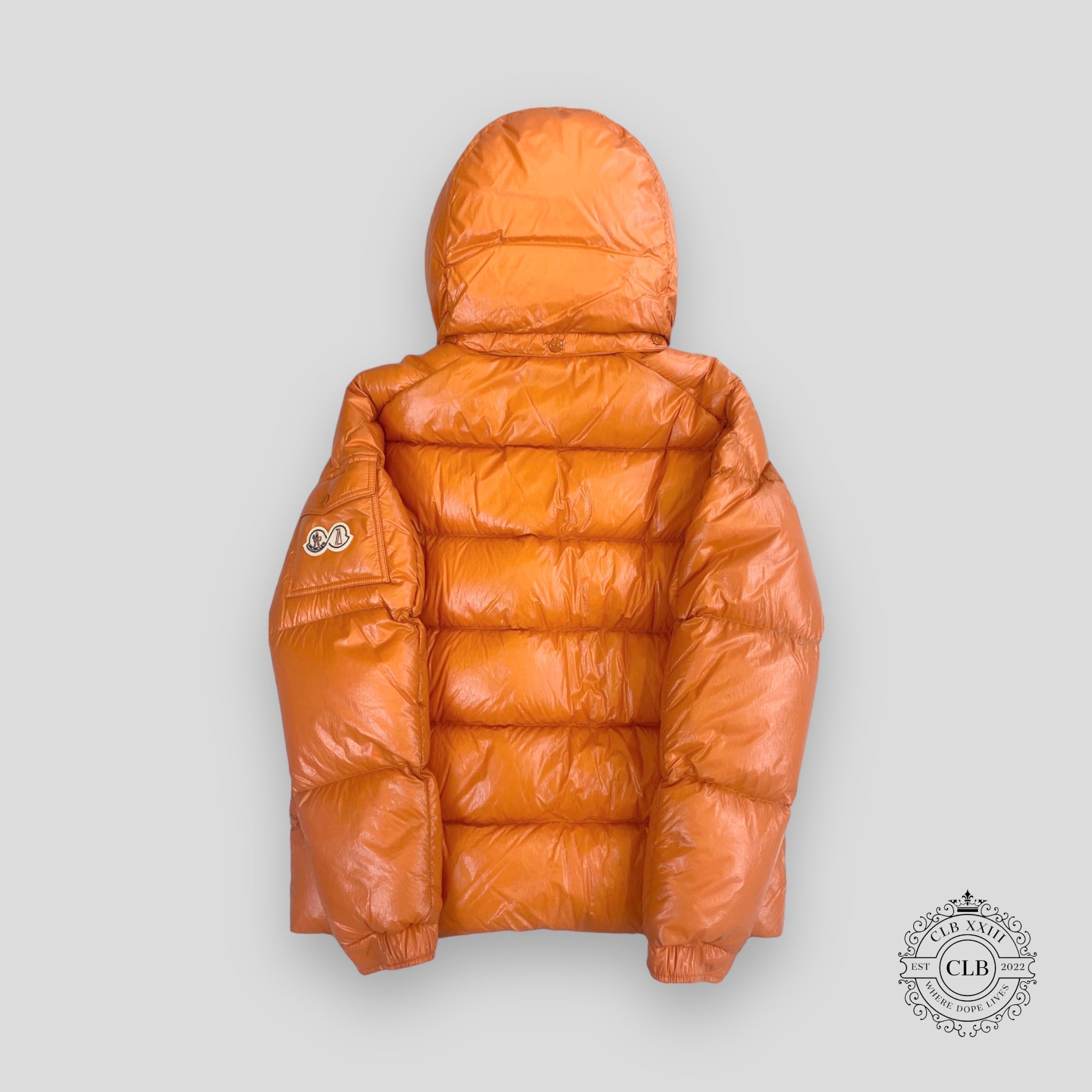 MONCLER MAYA 70 PUFFER COAT - ORANGE men's unisex Size-5