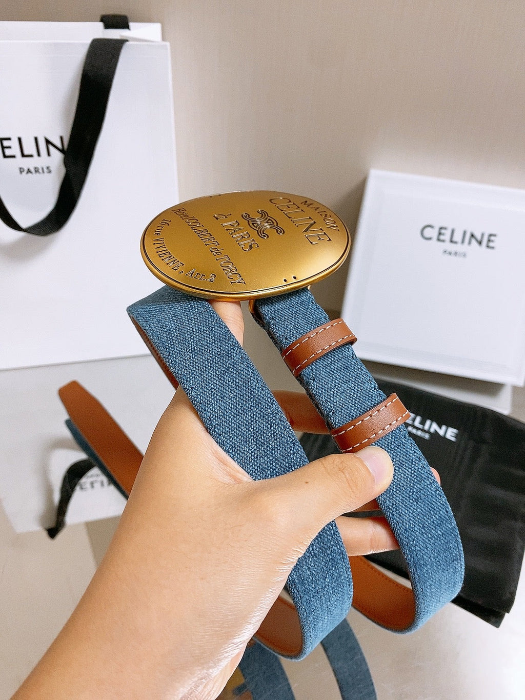 Celine Ladies Belt leather several colors