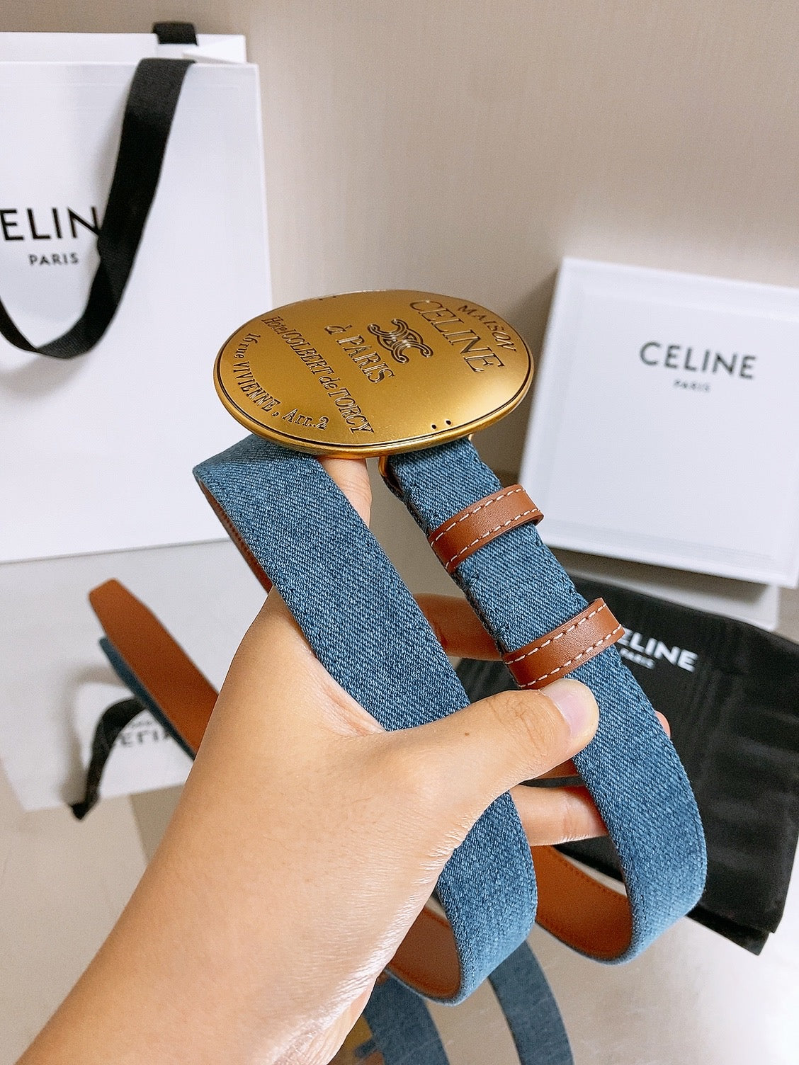 Celine Ladies Belt leather several colors