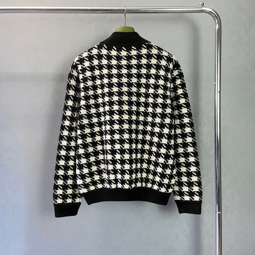 Gucci Houndstooth Bomber Jacket Unisex Sweater