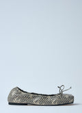 Jacquemus Ladies Les Ballerines Flats leather shoes square toe snake