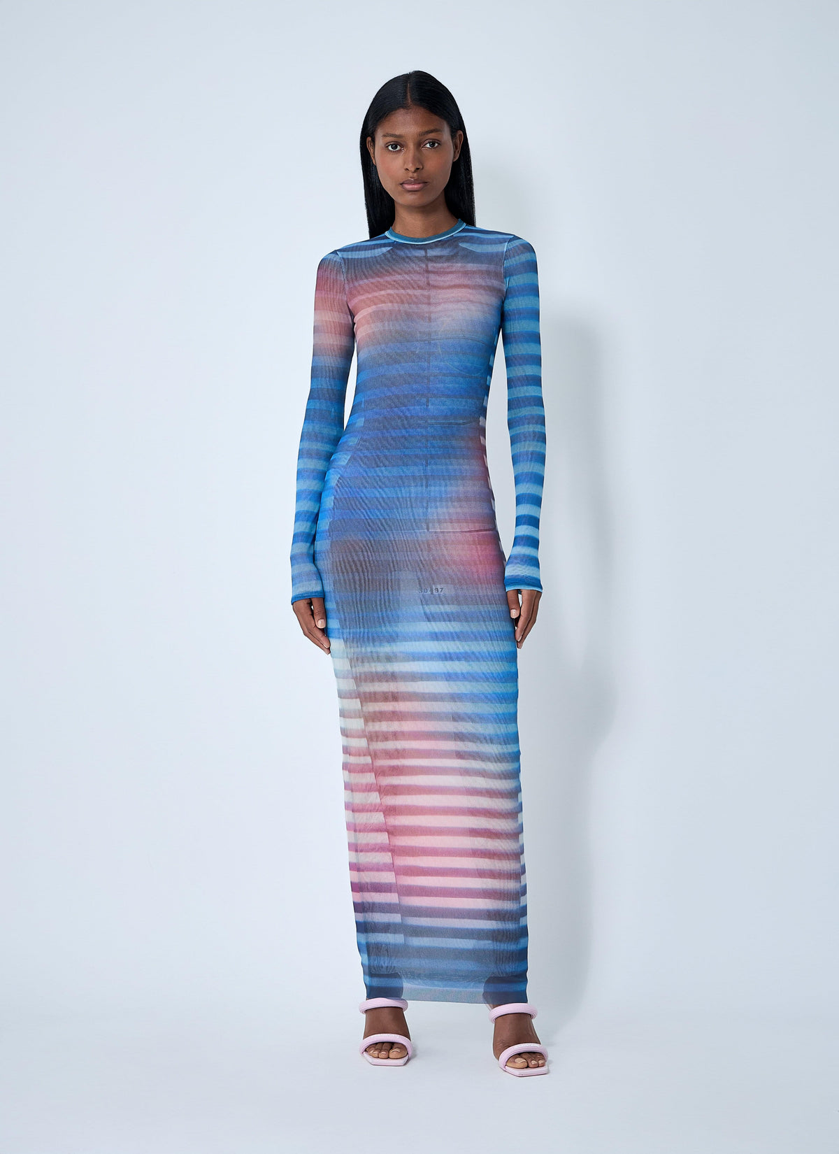 Jean Paul Gaultier Ladies Air Mesh Maxi Dress JPG stretch Small
