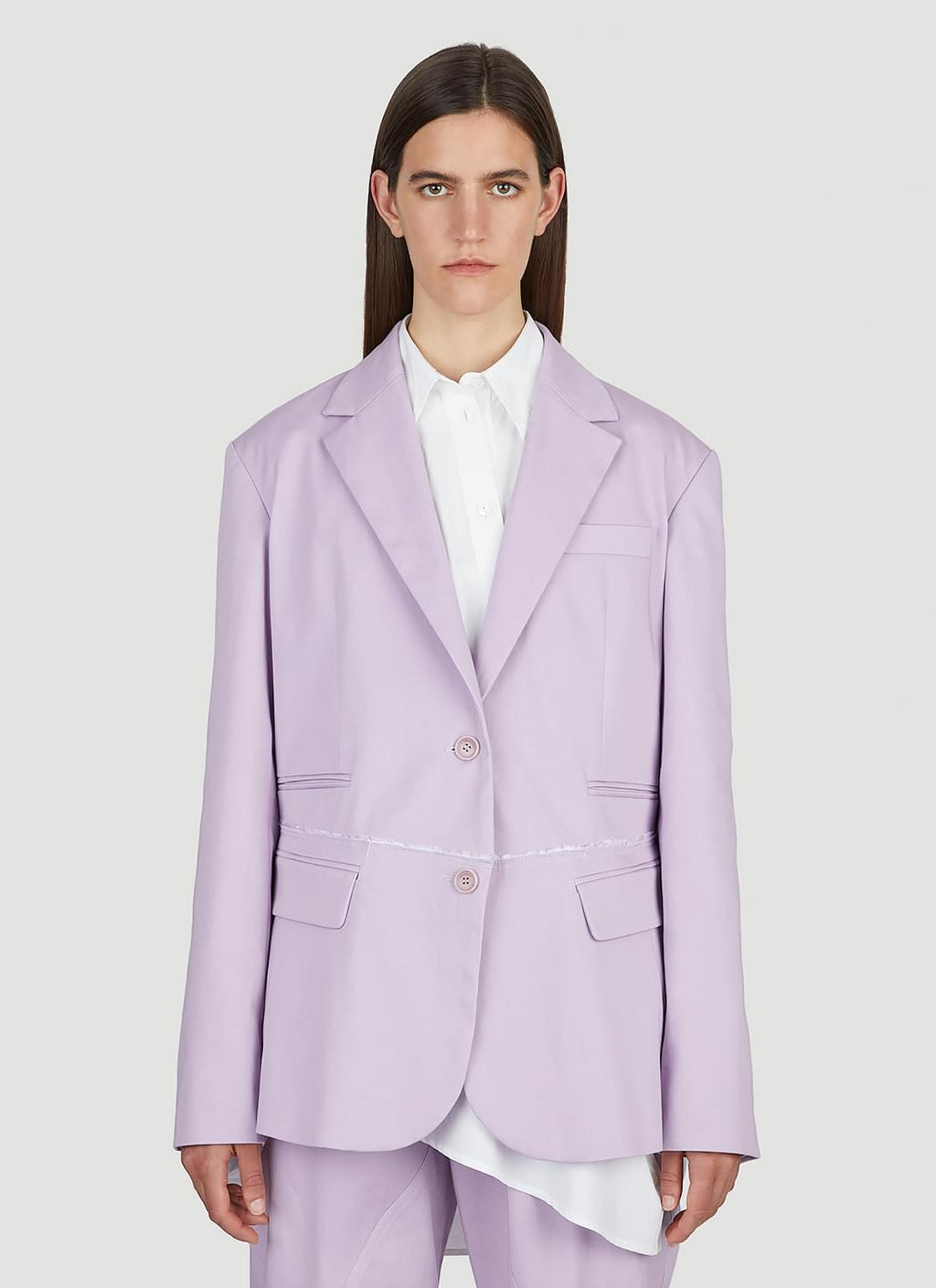 JW Anderson ladies Deconstructed Blazer lavender jacket