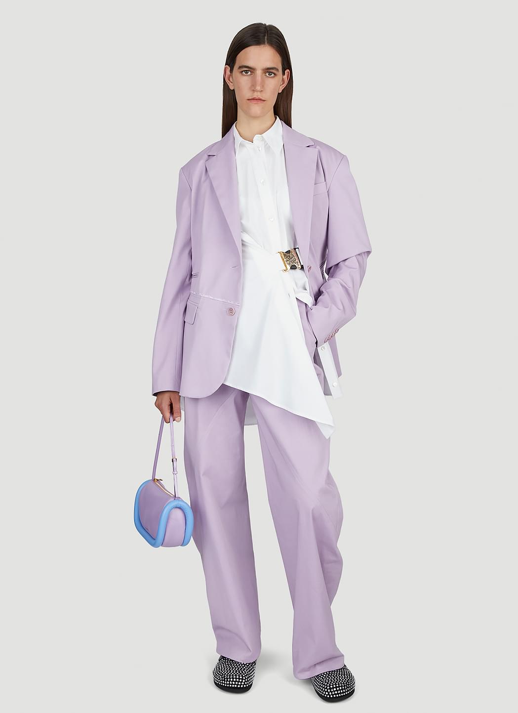 JW Anderson ladies Deconstructed Blazer lavender jacket