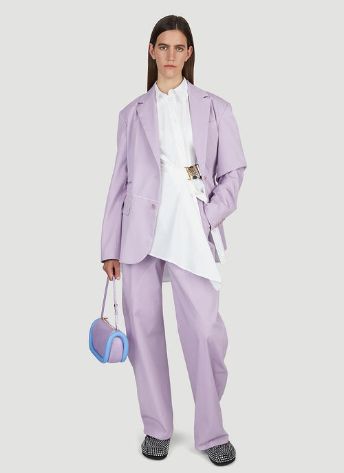 JW Anderson ladies Deconstructed Blazer lavender jacket