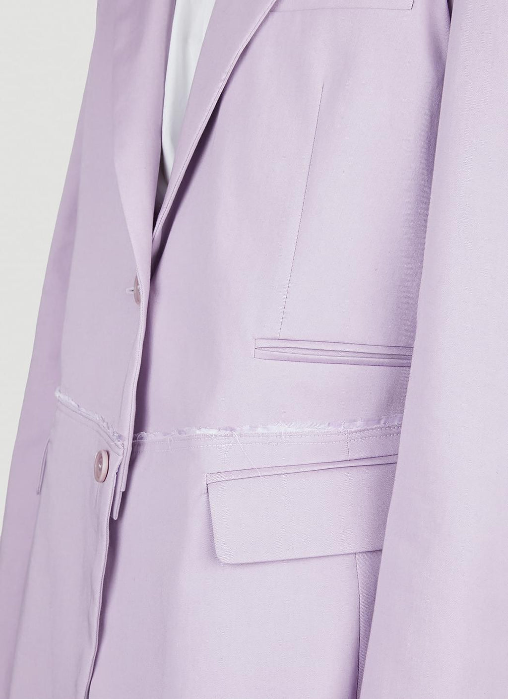 JW Anderson ladies Deconstructed Blazer lavender jacket