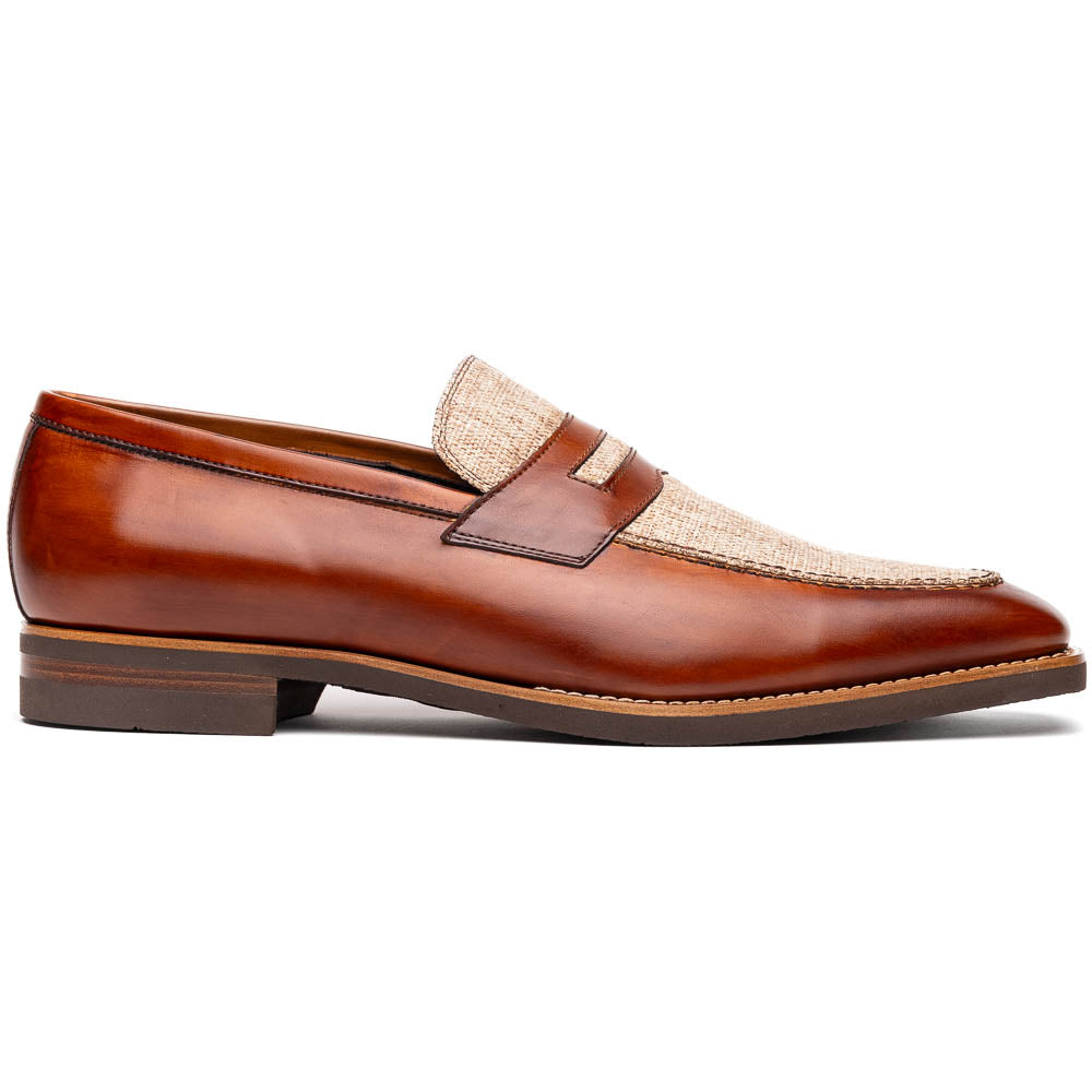 15-733-CGN Lago Italian Calfskin Slip On Loafer Cognac Zelli men's