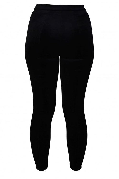 Yves Saint Laurent ladies Leggings YSL black high waist