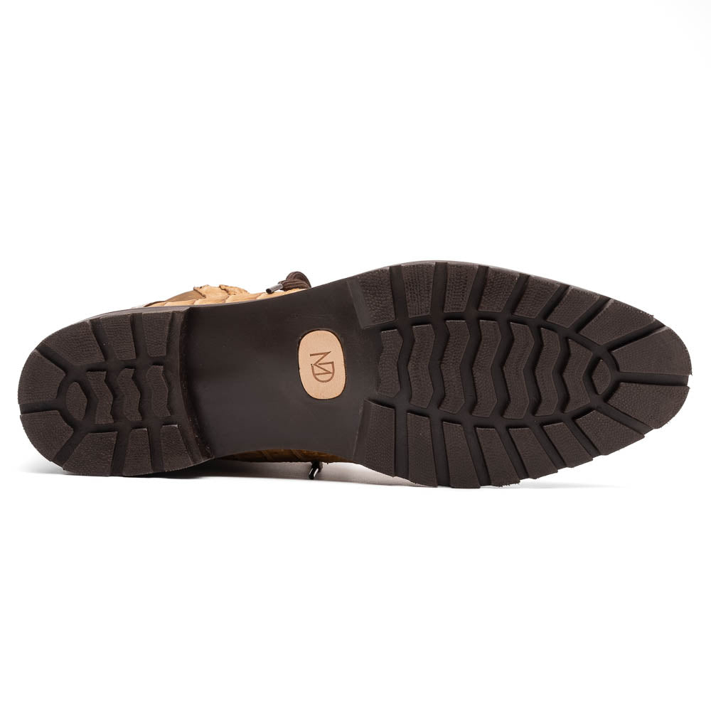 Leoni Oil Genuine Caiman Crocodile men's lace-up boots shoes Italy