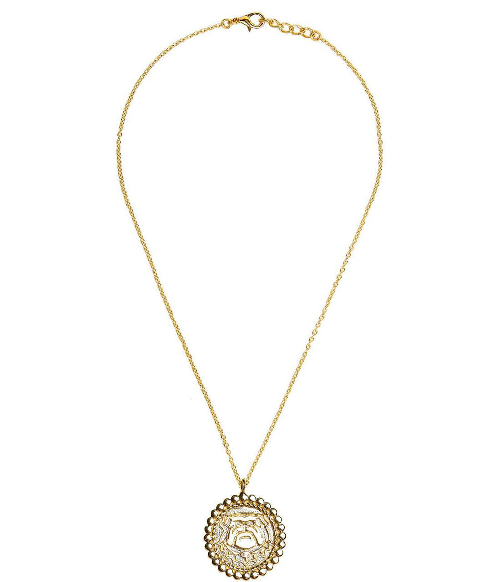 Bulldog Coin Necklace Georgia UGA English 18"