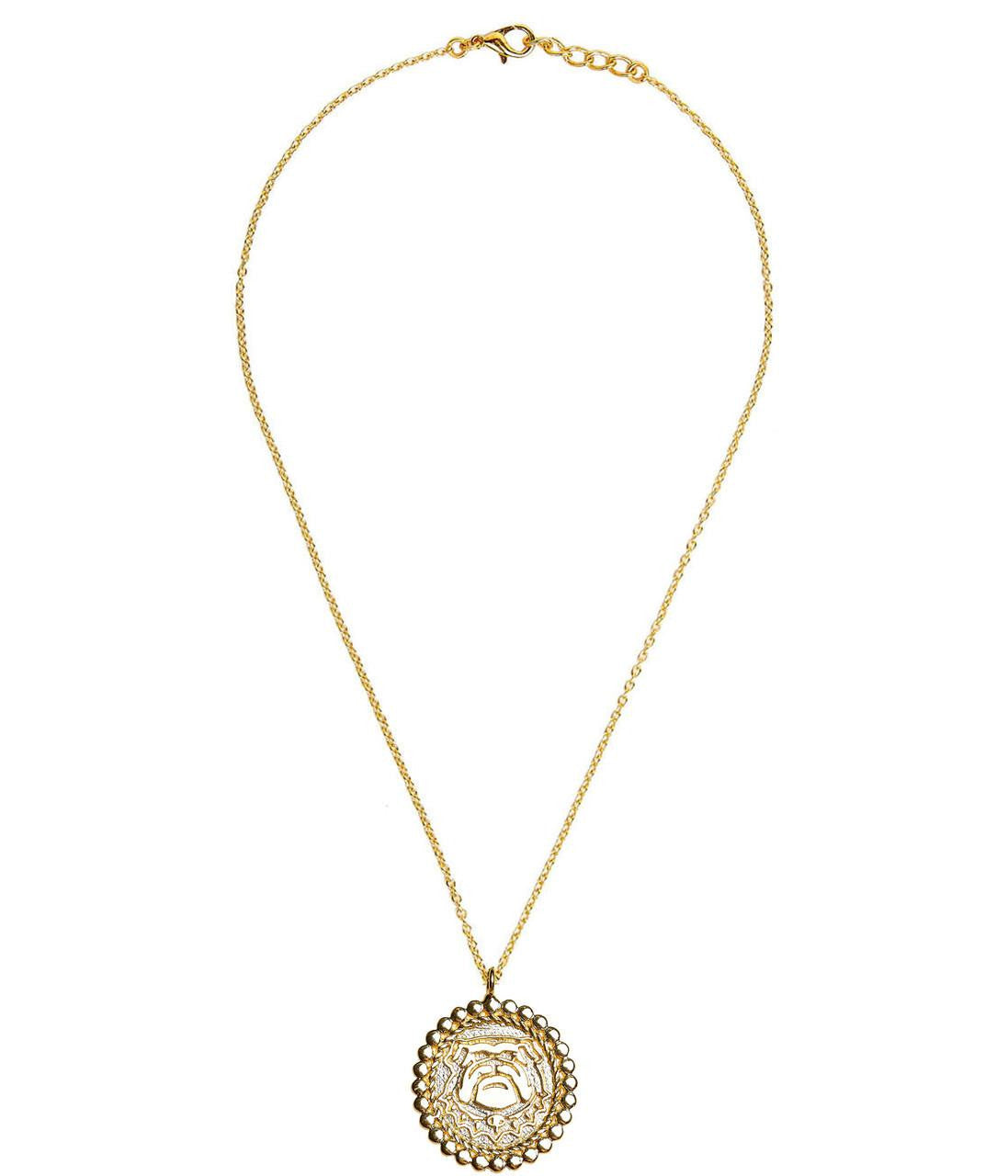 Bulldog Coin Necklace Georgia UGA English 18"