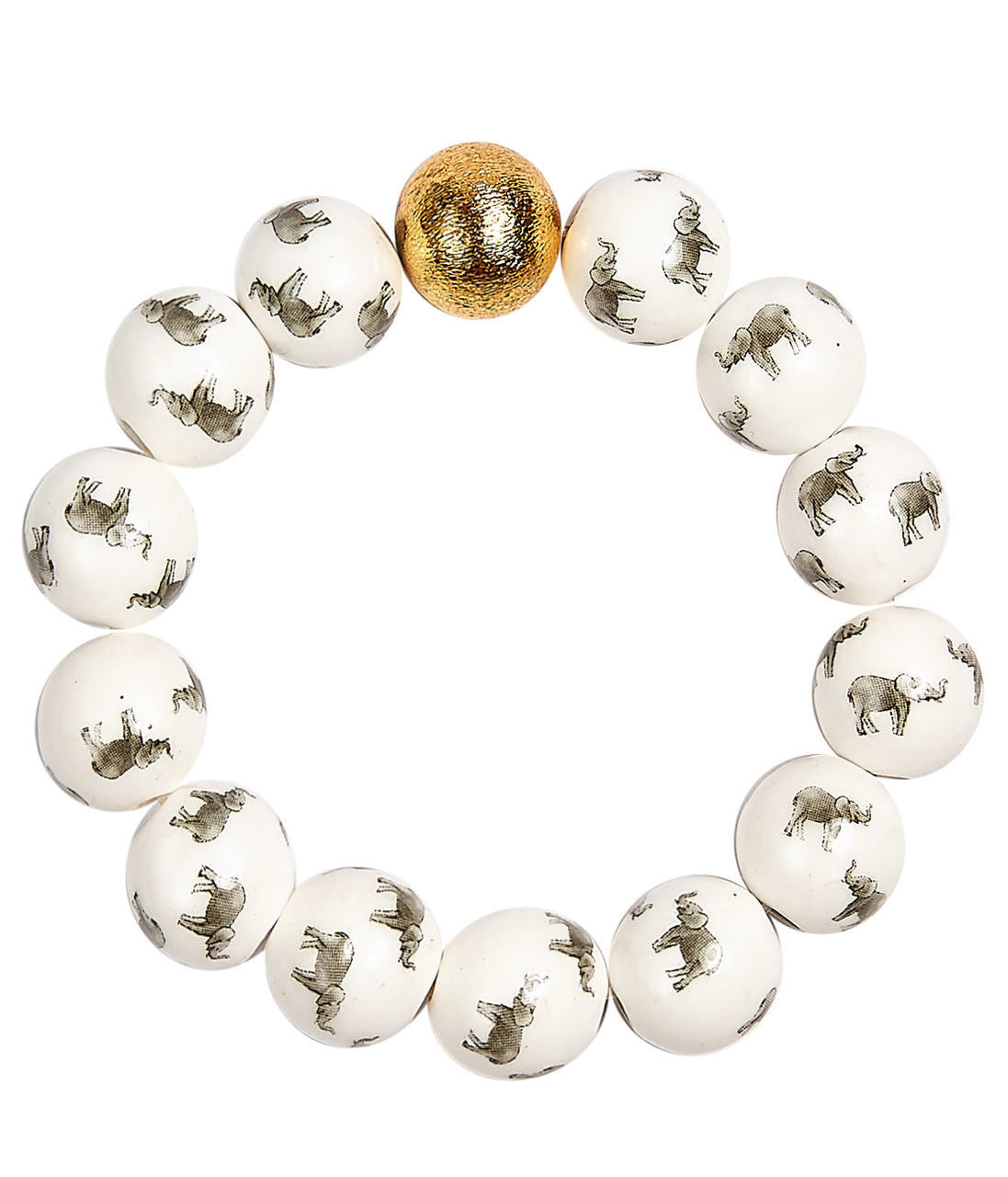 Beaded Bracelet - Elephant - Gameday Collection Alabama Roll Tide ceramic