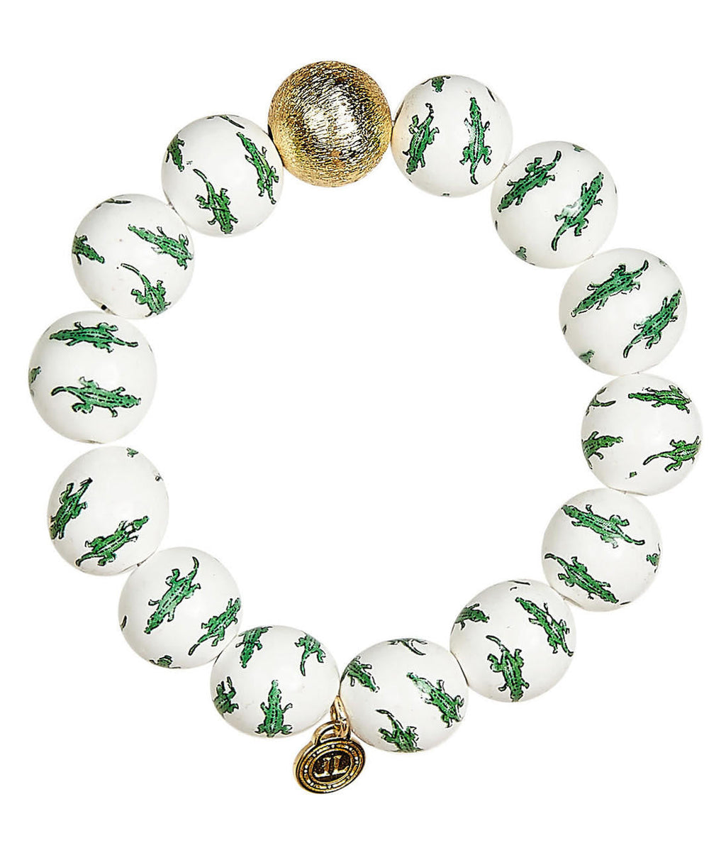 Beaded Bracelet - Alligator - Gameday Collection Florida ceramic
