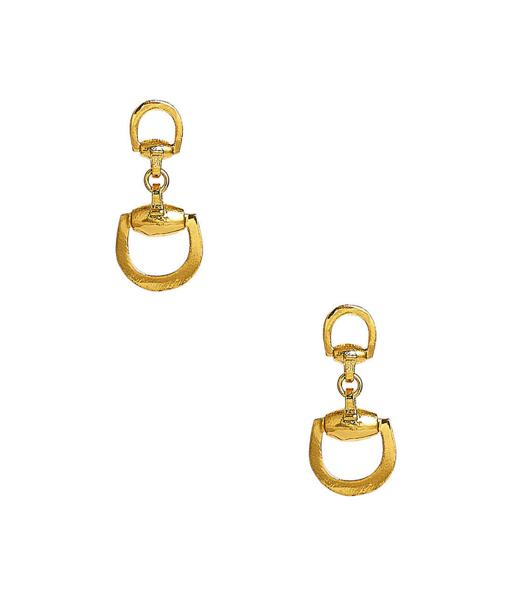 Mini Horsebit - Gold Earrings snaffle equestrian