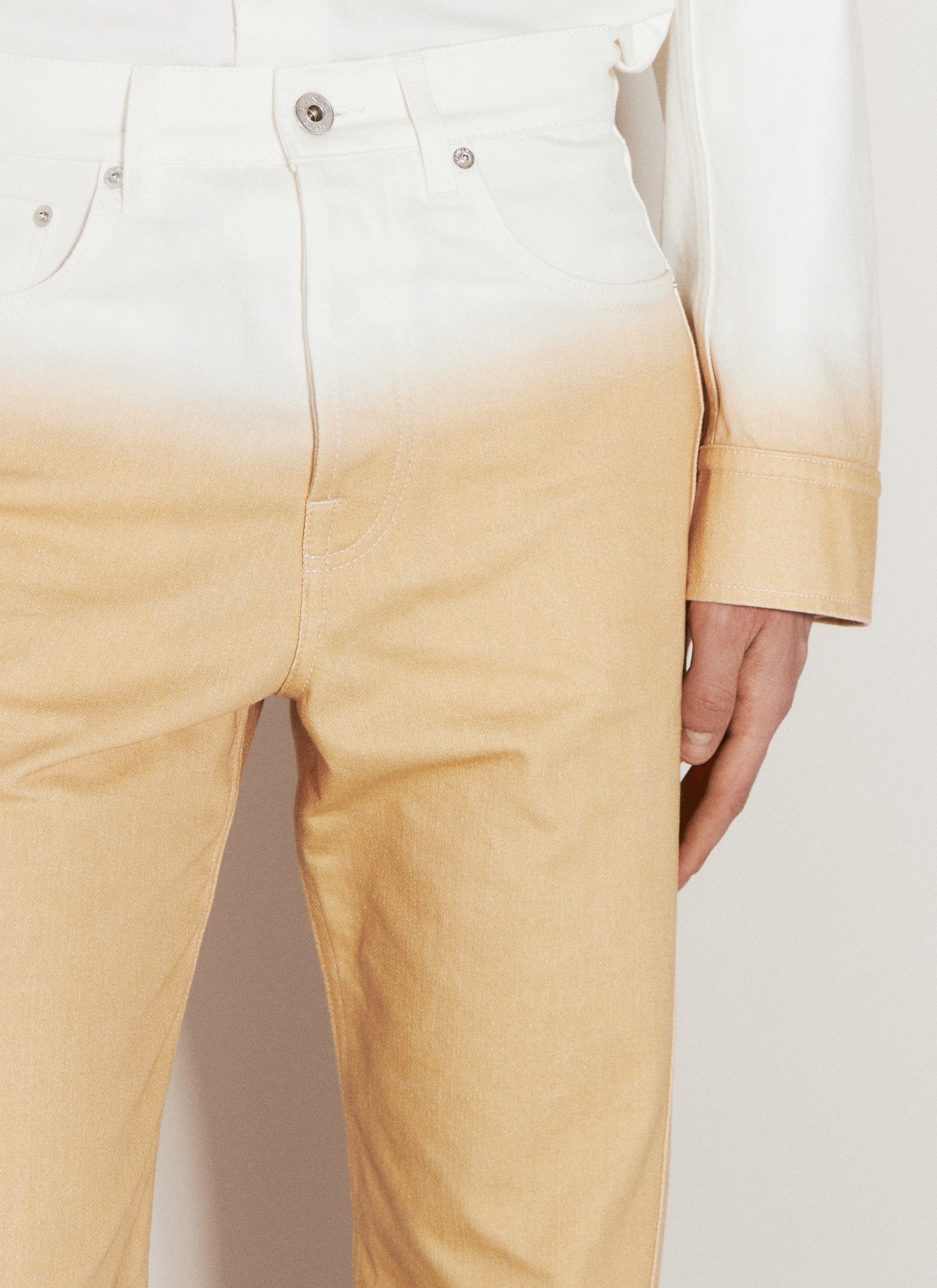Lanvin Men's Gradient-Effect Twisted Jeans 30 graduated color