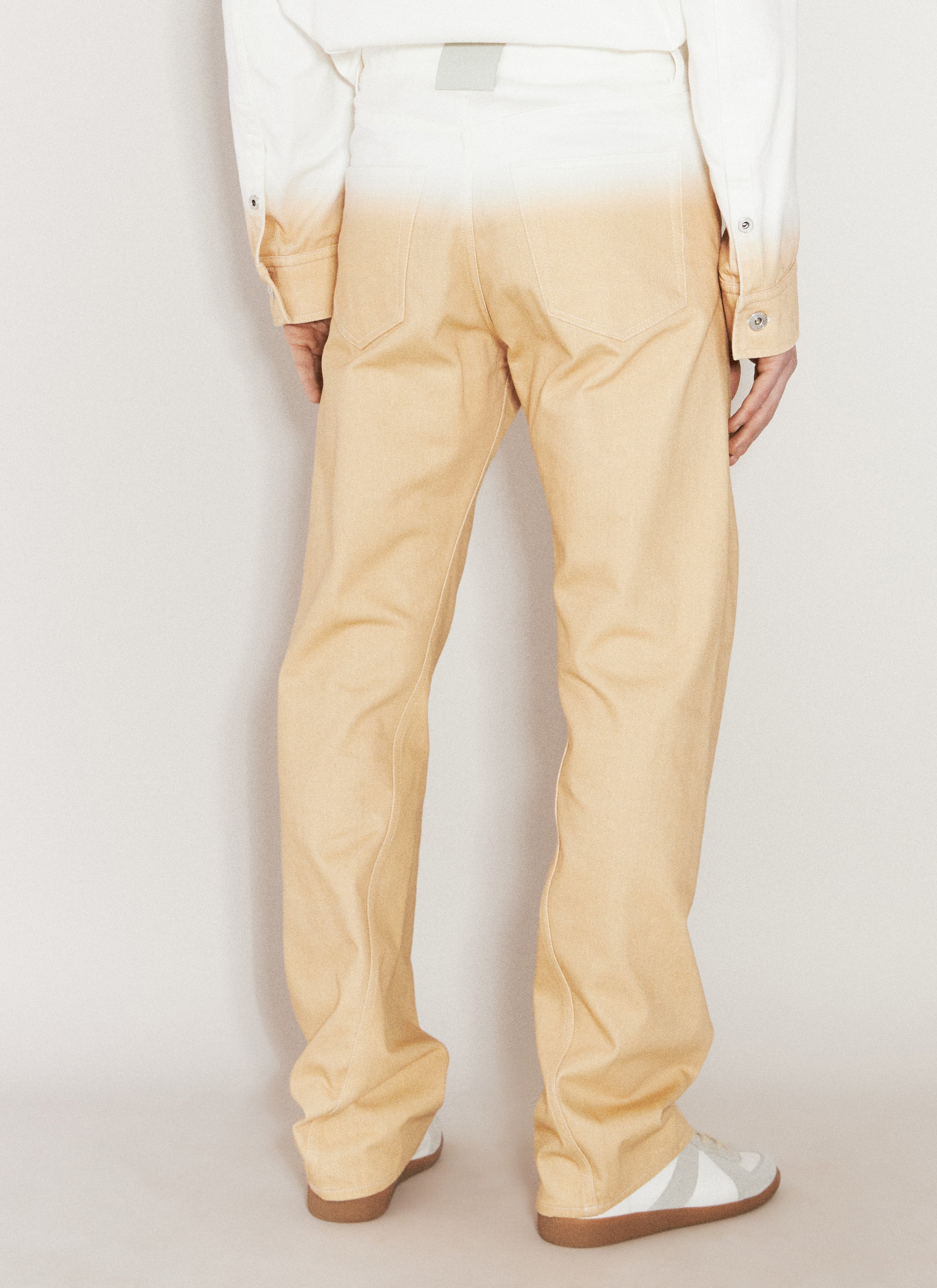Lanvin Men's Gradient-Effect Twisted Jeans 30 graduated color