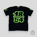 LOUIS VUITTON 1854 GRAPHIC KNIT T-SHIRT tee XL black neon green men's unisex