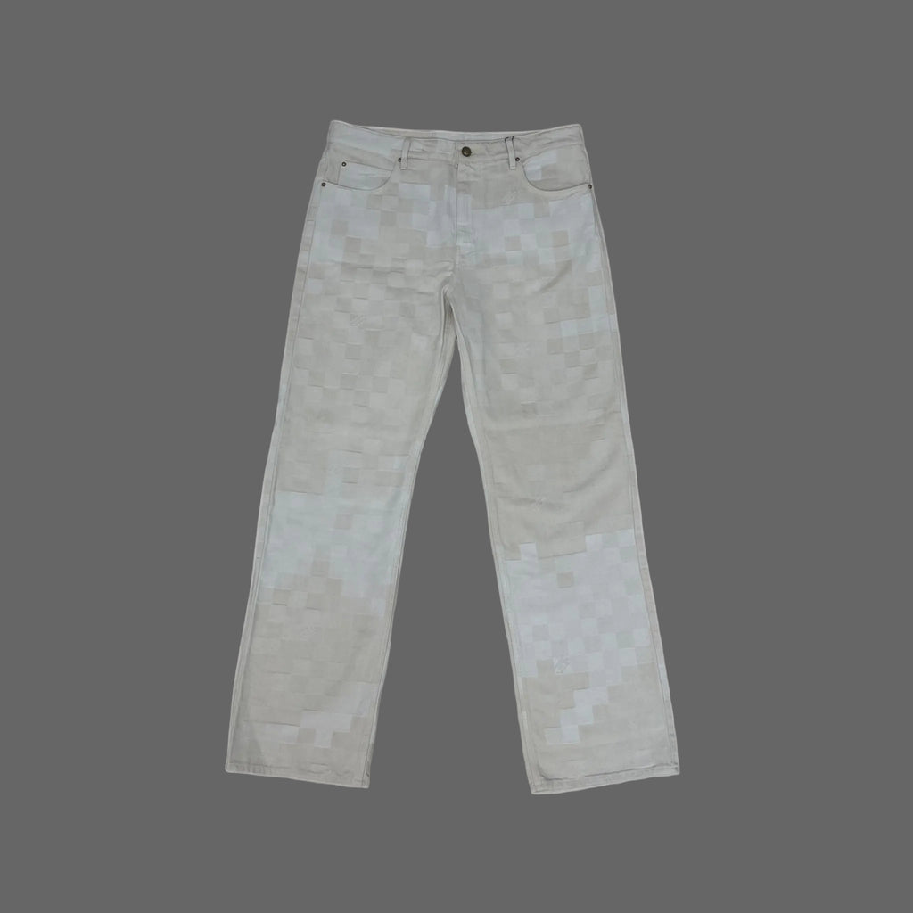 Louis Vuitton Damoflage Jacquard Denim Pants men's 36