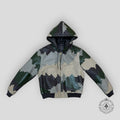 Louis Vuitton Damoflage Leather Hooded Jacket LV 52 men's coat