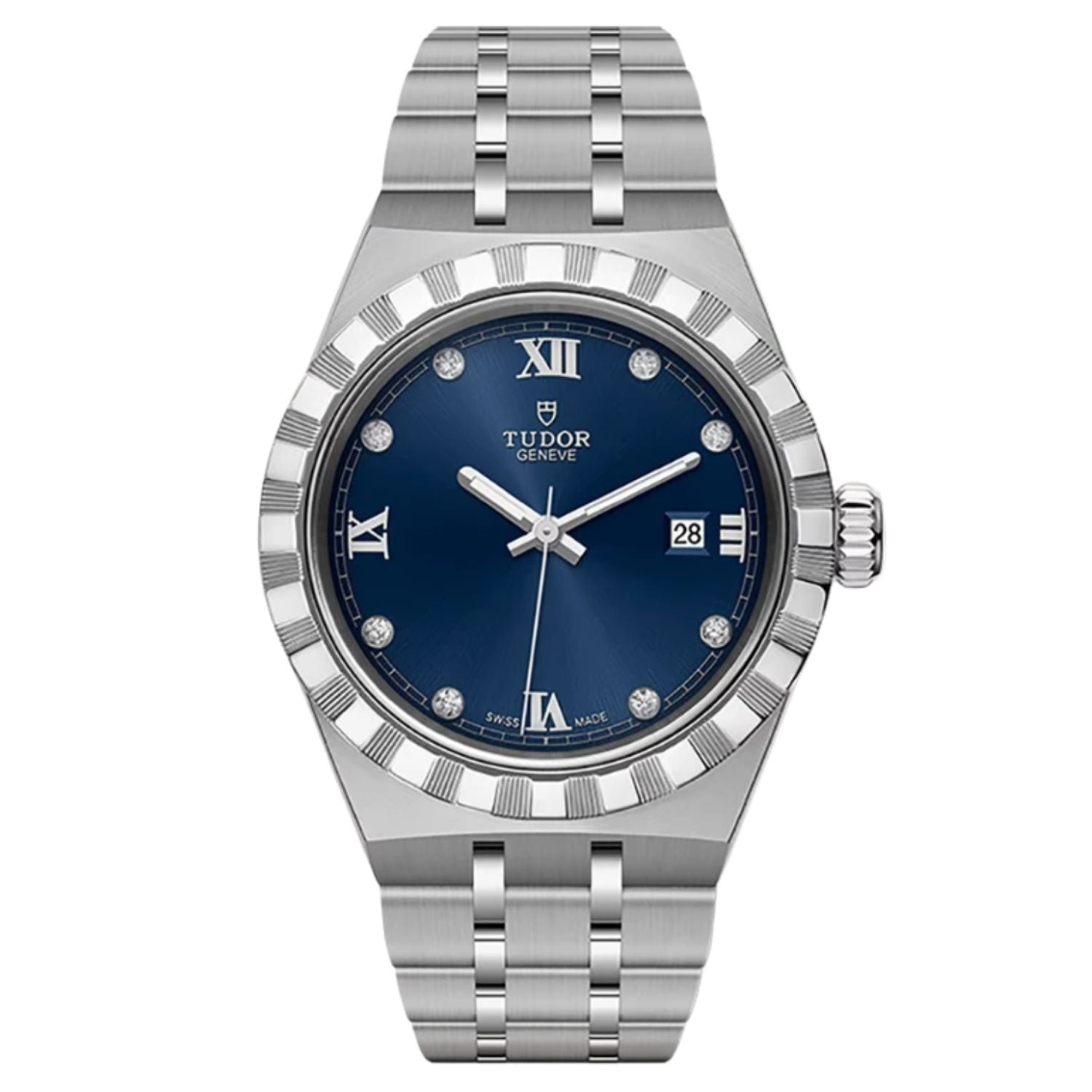 Tudor Ladies Royal swiss watch Silver Blue Water resistant