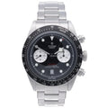 Tudor Men's Black Bay watch silver dive watch