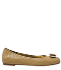 Marion Beige Jeweled Ballet flat shoes tan career Madison Maison patent leather