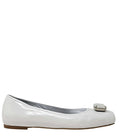 Marion White patent leather Jeweled Ballet flats slippers Madison Maison