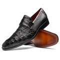 Matteo Black Genuine alligator skin loafers men's dress shoes Milano