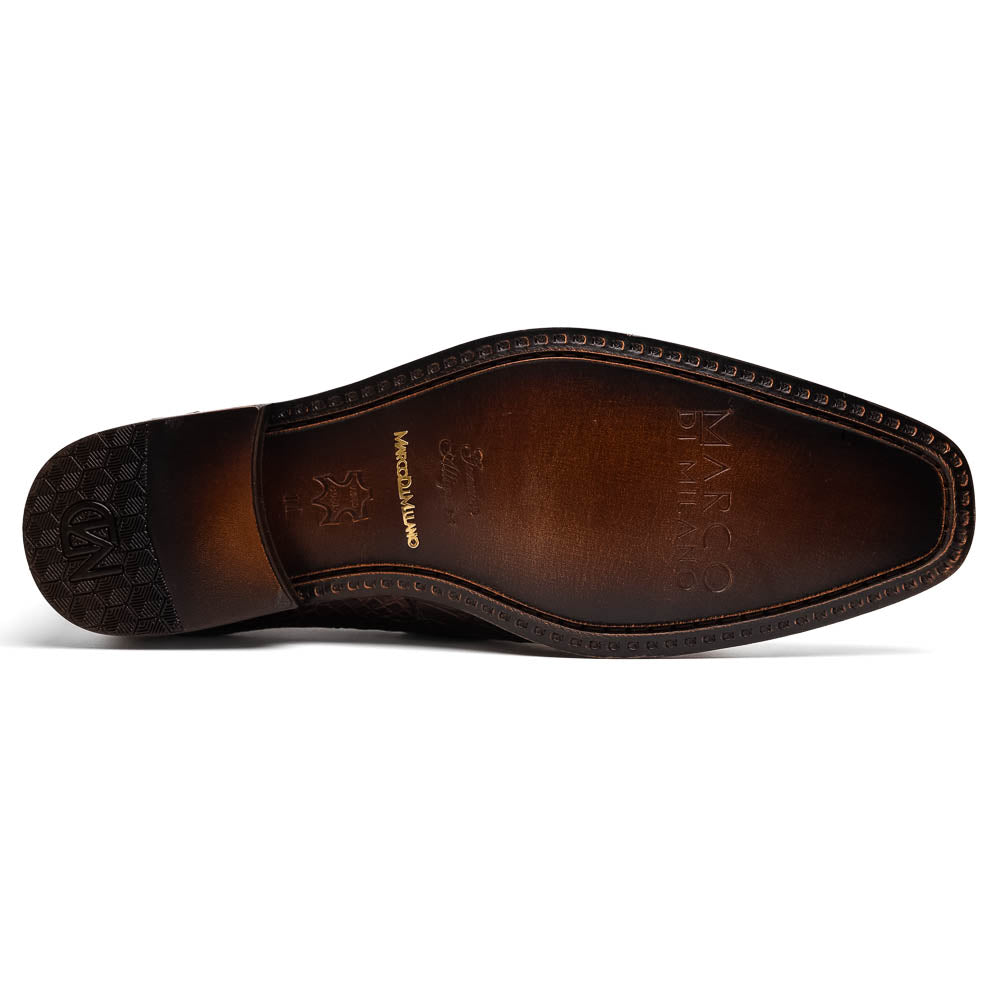 Matteo Brown genuine alligator skin loafers men's shoes Milano