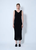 Max Mara Ladies Valois Crochet Midi Dress Black