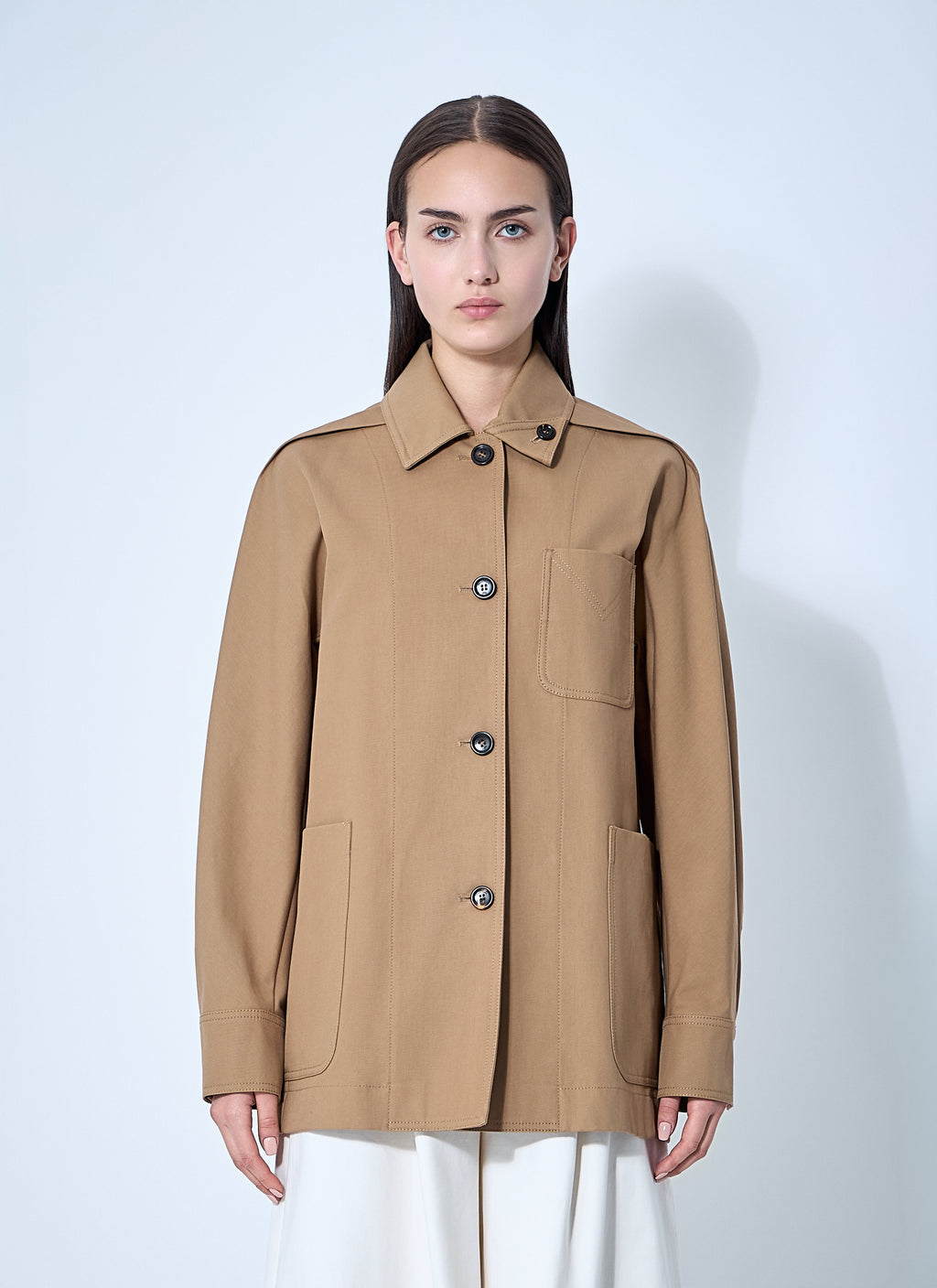 Max Mara Ladies Moneta Jacket Car Coat Italy Tan