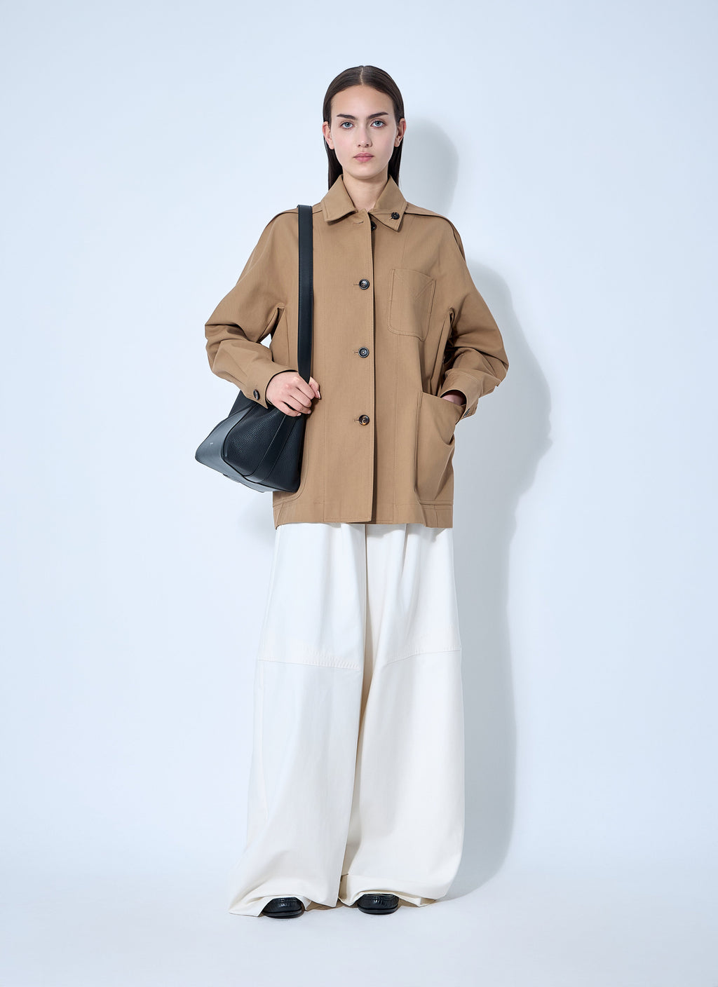 Max Mara Ladies Moneta Jacket Car Coat Italy Tan