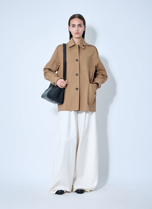 Max Mara Ladies Moneta Jacket Car Coat Italy Tan