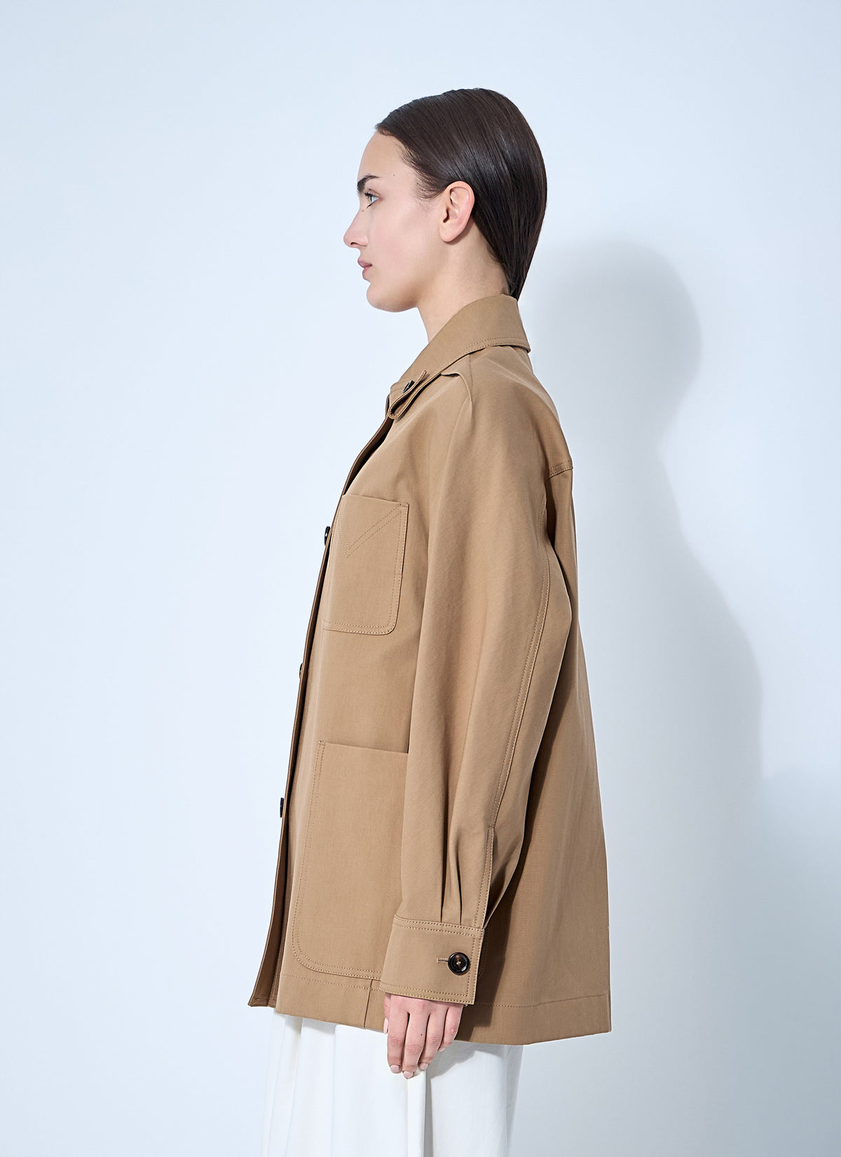 Max Mara Ladies Moneta Jacket Car Coat Italy Tan