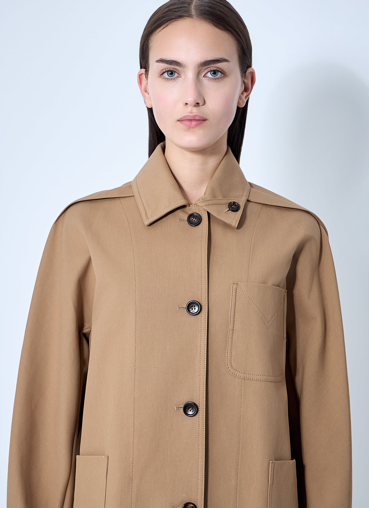 Max Mara Ladies Moneta Jacket Car Coat Italy Tan