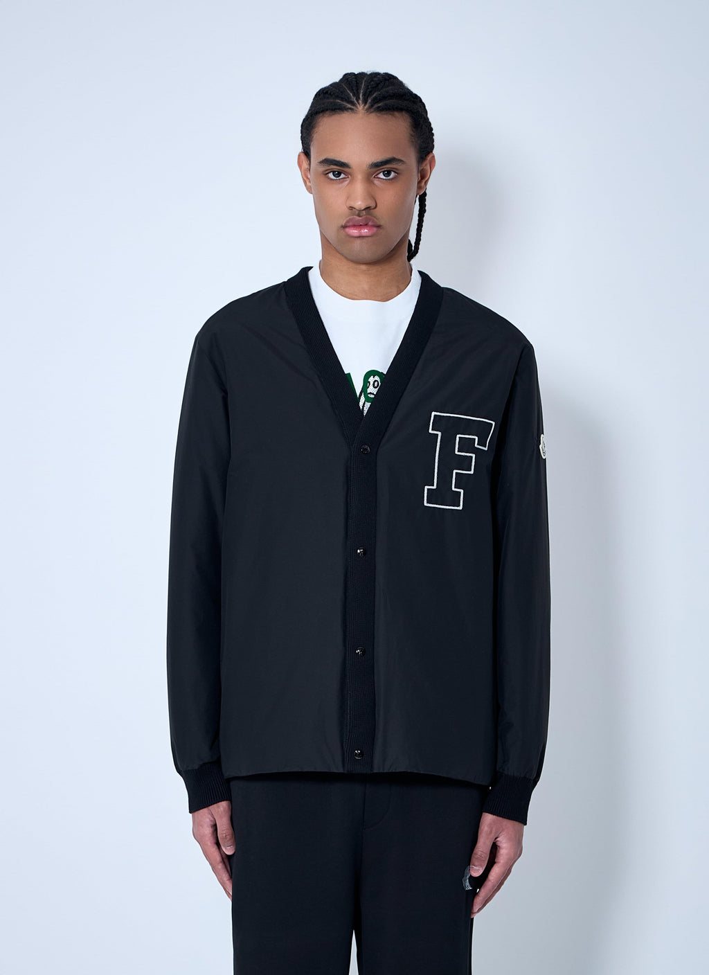 Moncler X Frgmt Hiroshi Fujiwara Men's Anise Bomber Jacket Coat Black
