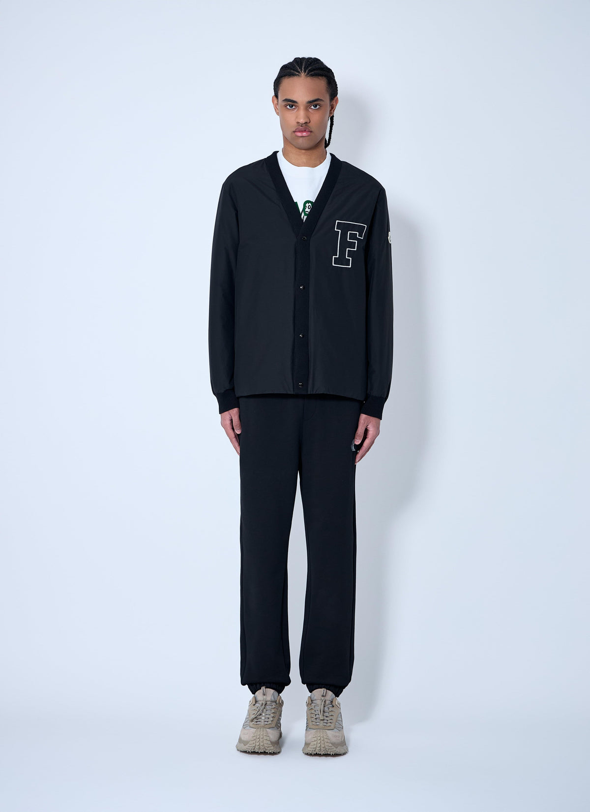Moncler X Frgmt Hiroshi Fujiwara Men's Anise Bomber Jacket Coat Black