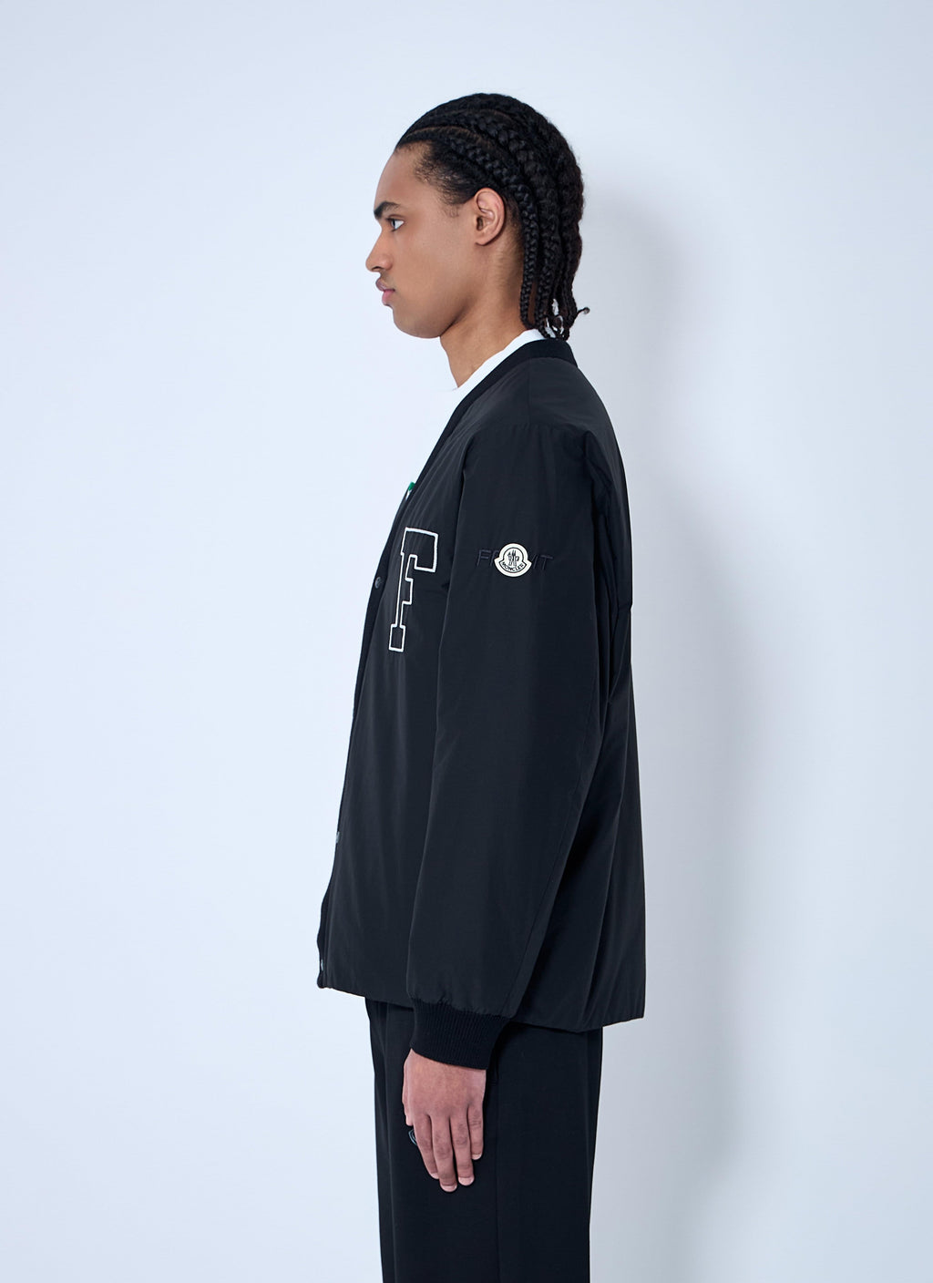 Moncler X Frgmt Hiroshi Fujiwara Men's Anise Bomber Jacket Coat Black