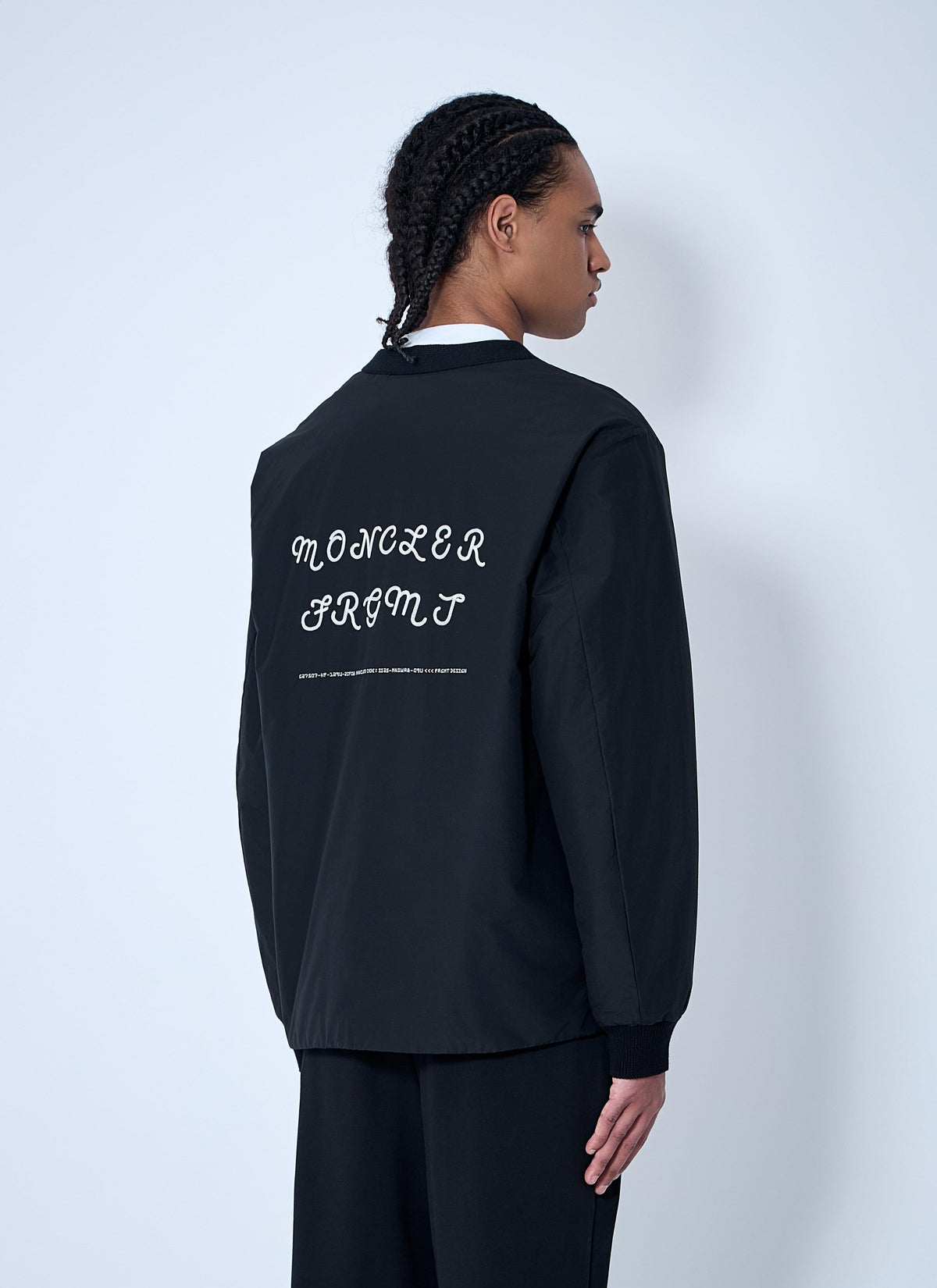 Moncler X Frgmt Hiroshi Fujiwara Men's Anise Bomber Jacket Coat Black