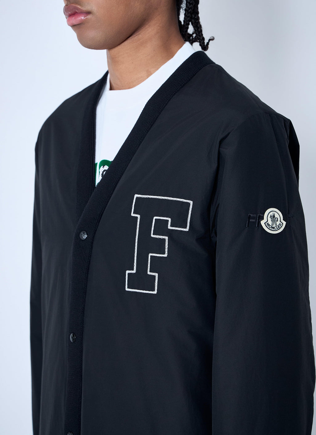 Moncler X Frgmt Hiroshi Fujiwara Men's Anise Bomber Jacket Coat Black
