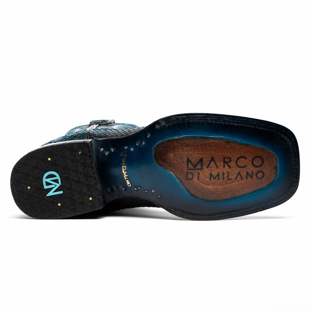 MARCO di MILANO Missouri Black / Blue boots python men's