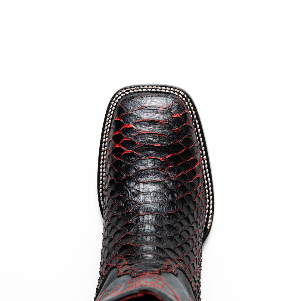 Marco di Milano Genuine Python snake skin boots Missouri Black Cherry