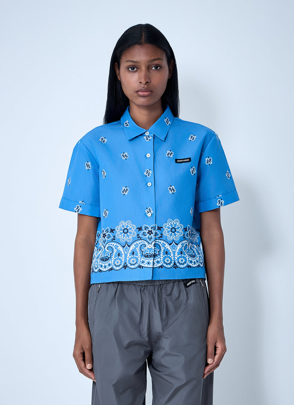 Miu Miu ladies Bandana Shirt top blouse casual